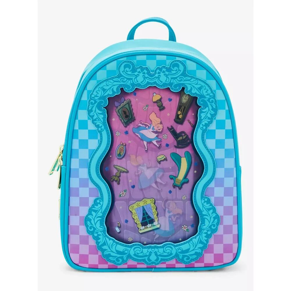 Loungefly Disney Alice in Wonderland Rabbit Hole Lenticular Mini Backpack